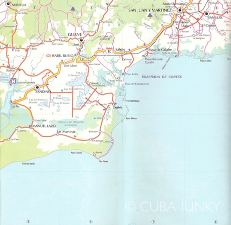 Guia Carretera Cuba Road Map
