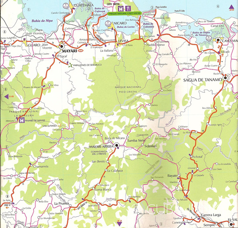 Guia Carretera Cuba Road Map