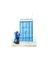 Trinidad Man at Blue Door